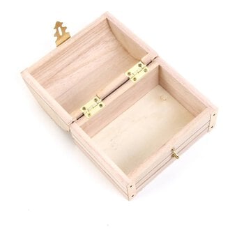 Wooden Jewellery Chest 13cm x 9cm x 9cm