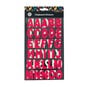 Pink Neon Chipboard Alphabet Stickers  image number 4