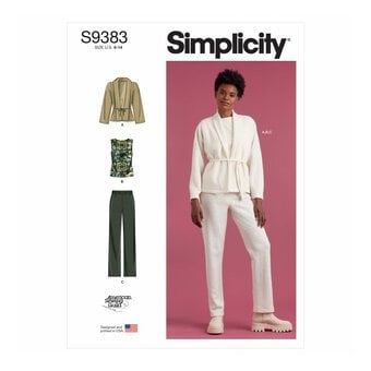 Simplicity Shawl Jacket and Trousers Sewing Pattern S9383 (6-14)