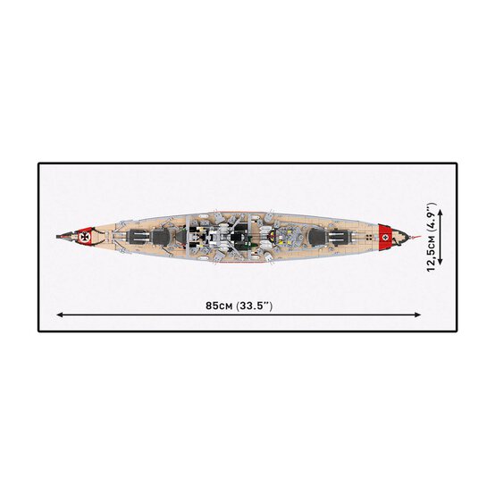 COBI Battleship Bismarck Set 1:300 image number 6