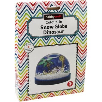 Colour-In Dinosaur Snow Globe Kit image number 3