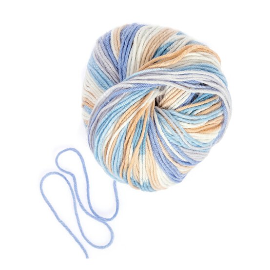 Knitcraft Blue Multi Picklechops DK Yarn 50g image number 3