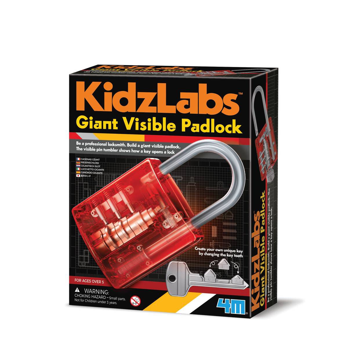 KidzLabs Giant Visible Padlock Hobbycraft