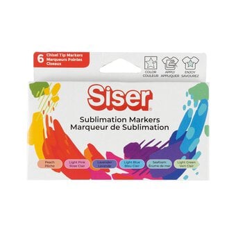 Siser Primary Sublimation Markers 6 Pack image number 6