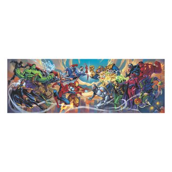 Clementoni Marvel Heroes vs Evil Panorama Jigsaw Puzzle 1000 Pieces