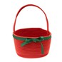 Red Rope Basket with Ribbon 24cm image number 3