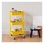 Yellow Three Tier Storage Trolley image number 2