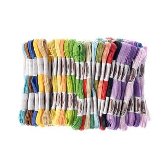 Assorted Embroidery Floss 8m 100 Pack