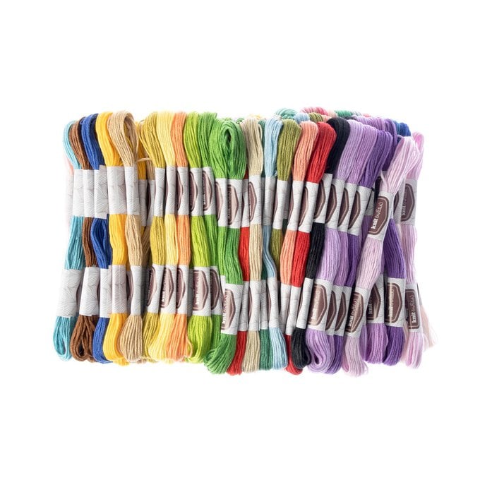 Assorted Embroidery Floss 8m 100 Pack image number 1