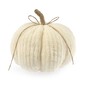 White Chenille Pumpkin 17cm image number 1