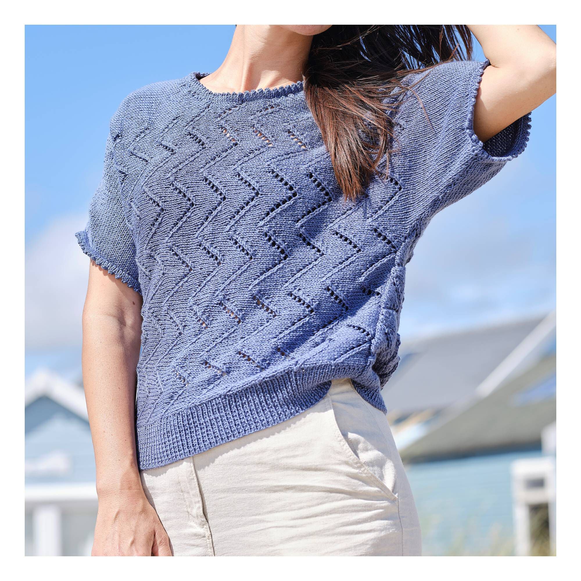 Women's Institute Vintage Zig Zag Top Digital Pattern 0075 Hobbycraft