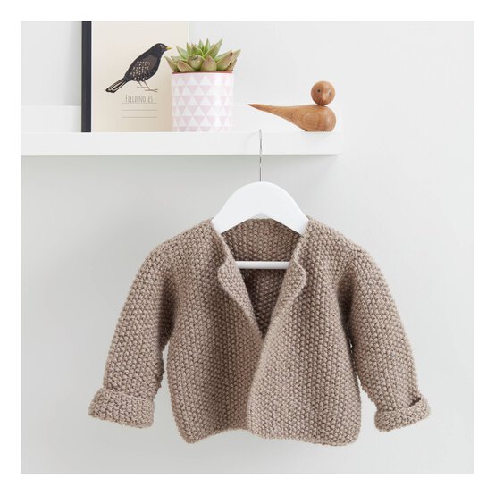 Knitcraft Kids Alpaca Moss Stitch Cardigan Digital Pattern 0049