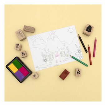 Fairy Garden Stamp Scene Kit