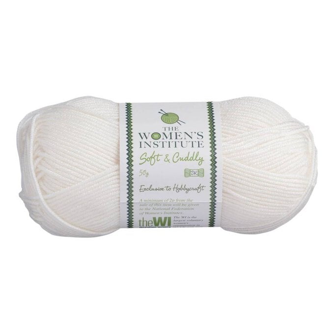 Women's Institute Cream Soft and Cuddly DK Yarn 50g image number 1