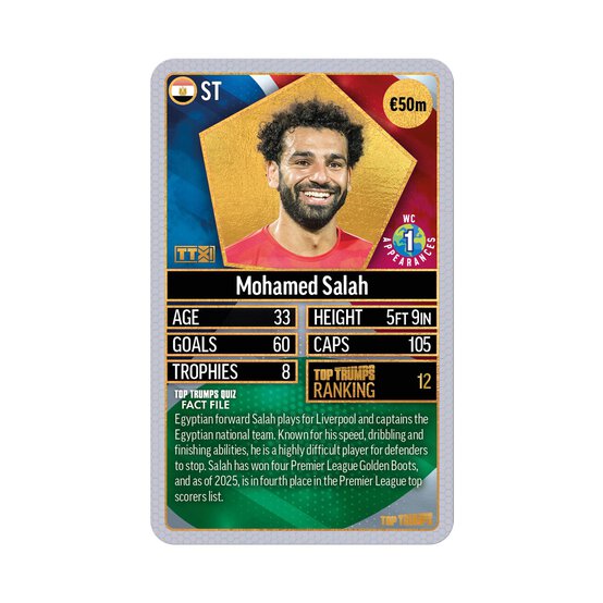 Top Trumps World Football Stars Top 200 Pack 5 image number 4