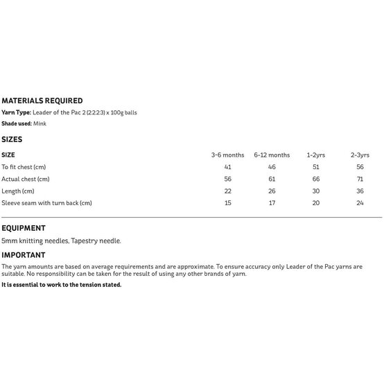 Knitcraft Kids Alpaca Moss Stitch Cardigan Pattern 0049 image number 2