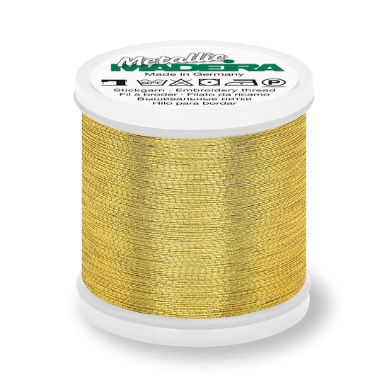 Madeira Medium Gold Metallic 40 Thread 200m image number 1