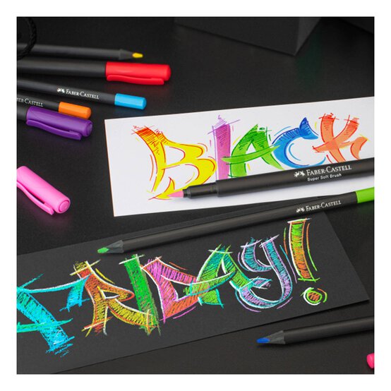 Faber-Castell Assorted Black Edition Brush Pen 20 Pack image number 3