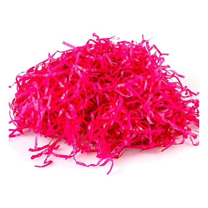 Hot Pink Shredded Tissue Paper 25g image number 1