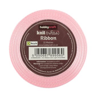Light Pink Satin Ribbon 9mm x 15m