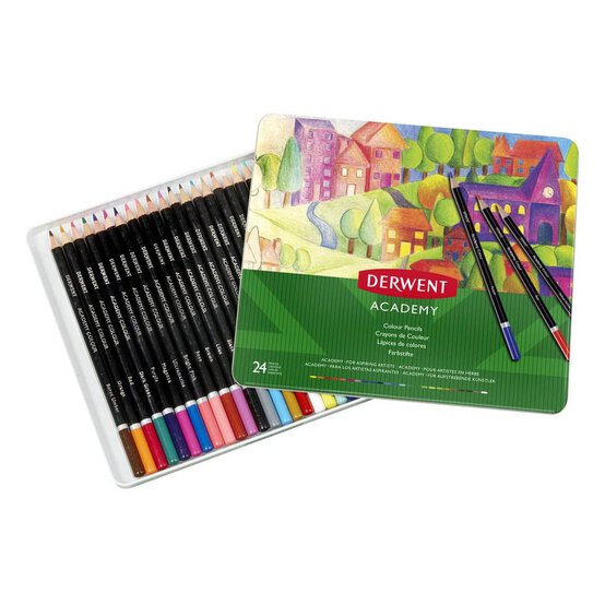 Derwent Academy Colour Pencils 24 Pack image number 1