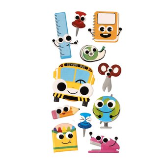 Back to School Puffy Stickers