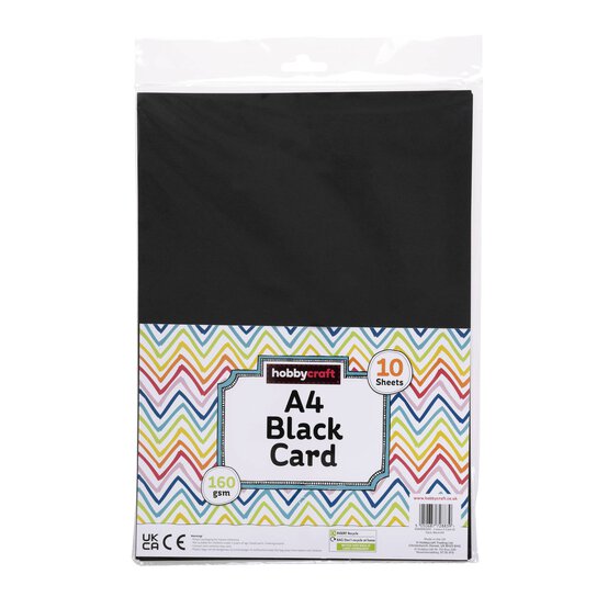 Black Card A4 10 Pack image number 6