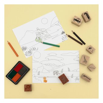 Into the Jungle Stamp Scene Kit