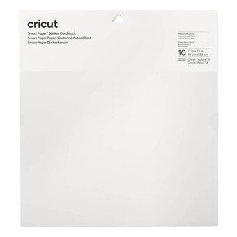 Cricut White Smart Paper Sticker Cardstock 10 Pack
