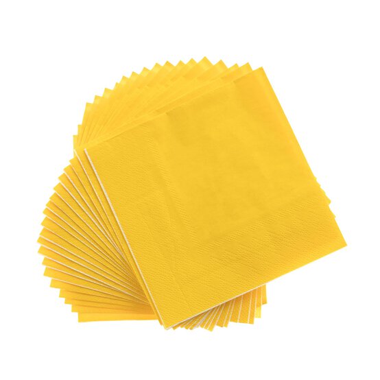 School Bus Yellow Napkins 20 Pack  image number 5