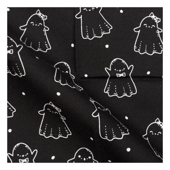 Black and White Halloween Fat Quarters 6 Pack image number 6