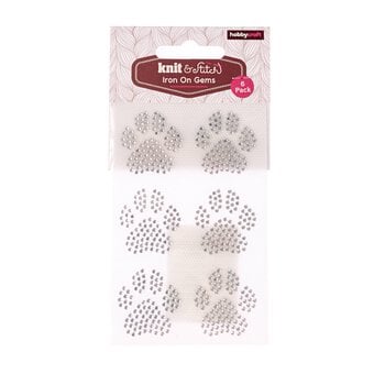 Paw Iron-On Gems 6 Pack image number 5