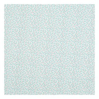 Teal Sophie Basic Cotton Fabric by the Metre