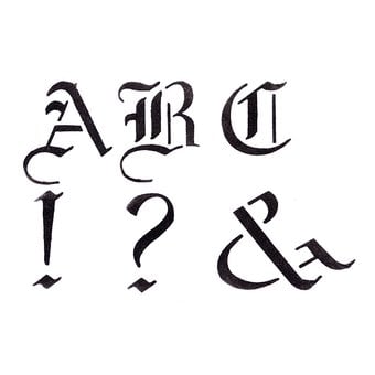 Monogram Alphabet Stencil 21cm x 29cm