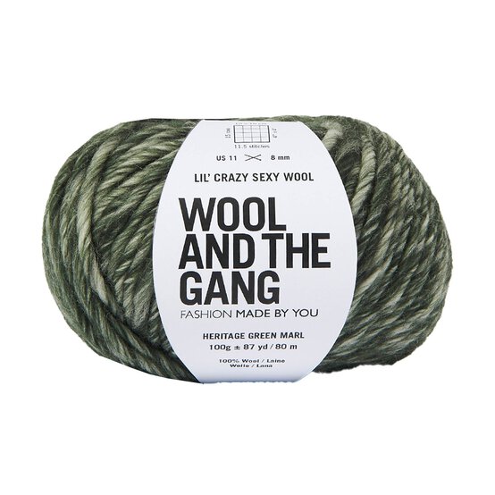 Wool and the Gang Heritage Green Lil&rsquo; Crazy Sexy Wool Marl 100g image number 1