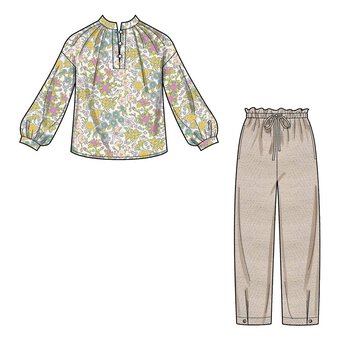 New Look Top and Trousers Sewing Pattern N6704 image number 4