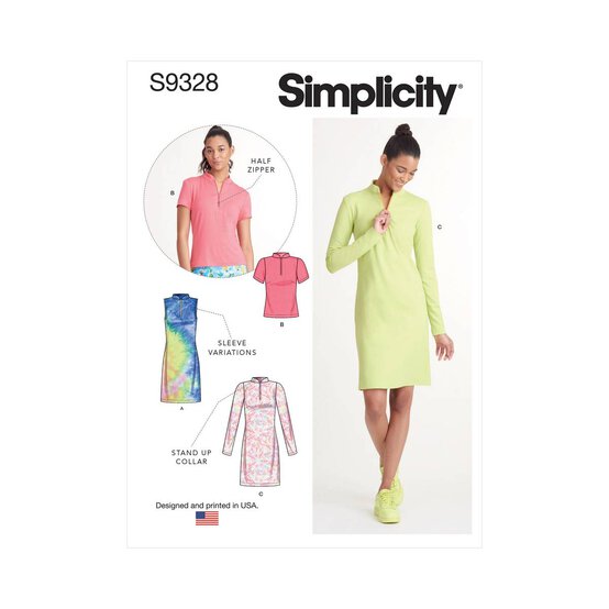 Simplicity Women's Dresses and Tops Sewing Pattern S9328 (R5 14-22) image number 1