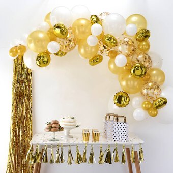 Ginger Ray Gold Balloon Arch Kit image number 3
