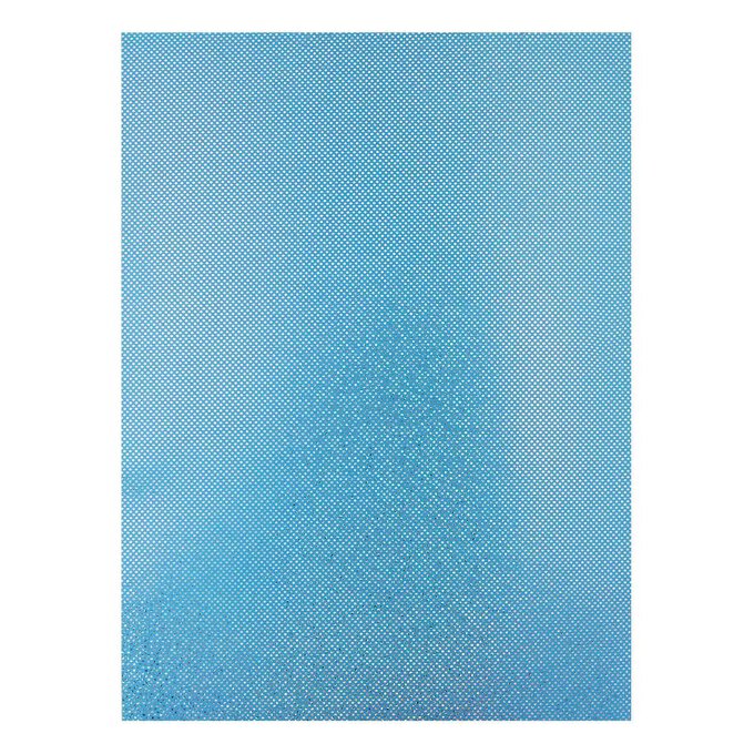 Turquoise Metallic Spot Foam Sheet 22.5cm x 30cm image number 1