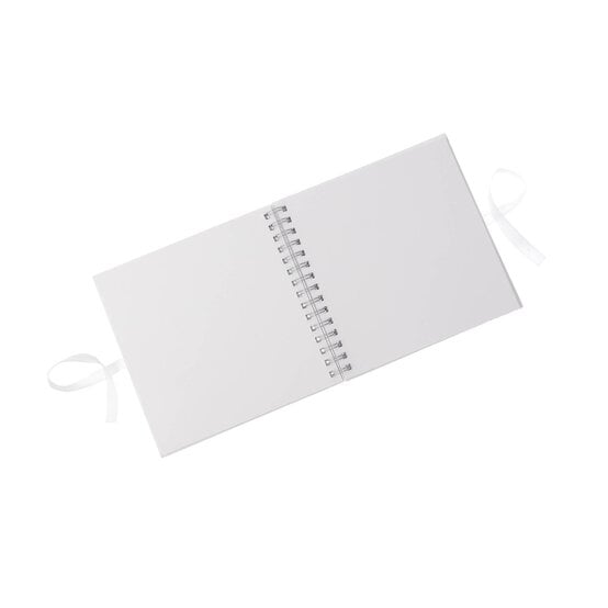 Create & Celebrate White Embossed Spot Guestbook image number 4