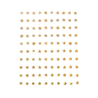 Gold Star Gem Stickers