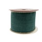 Jute Trim Green Linen Wire Edge Ribbon 63mm x 3m image number 5