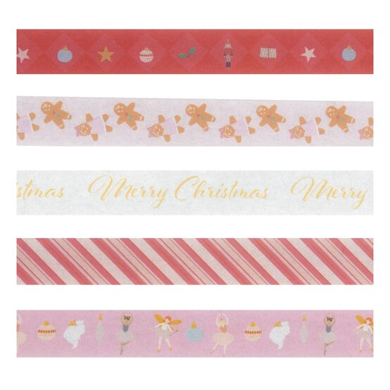 Christmas Fairy Tale Washi Tapes 2m 5 Pack  image number 3