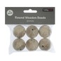 Round Wooden Beads 15mm 6 Pack image number 3