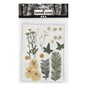 Off White Pressed Flowers with Leaves 19 Pieces image number 1