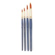 Gold Round Taklon Brushes 4 Pack