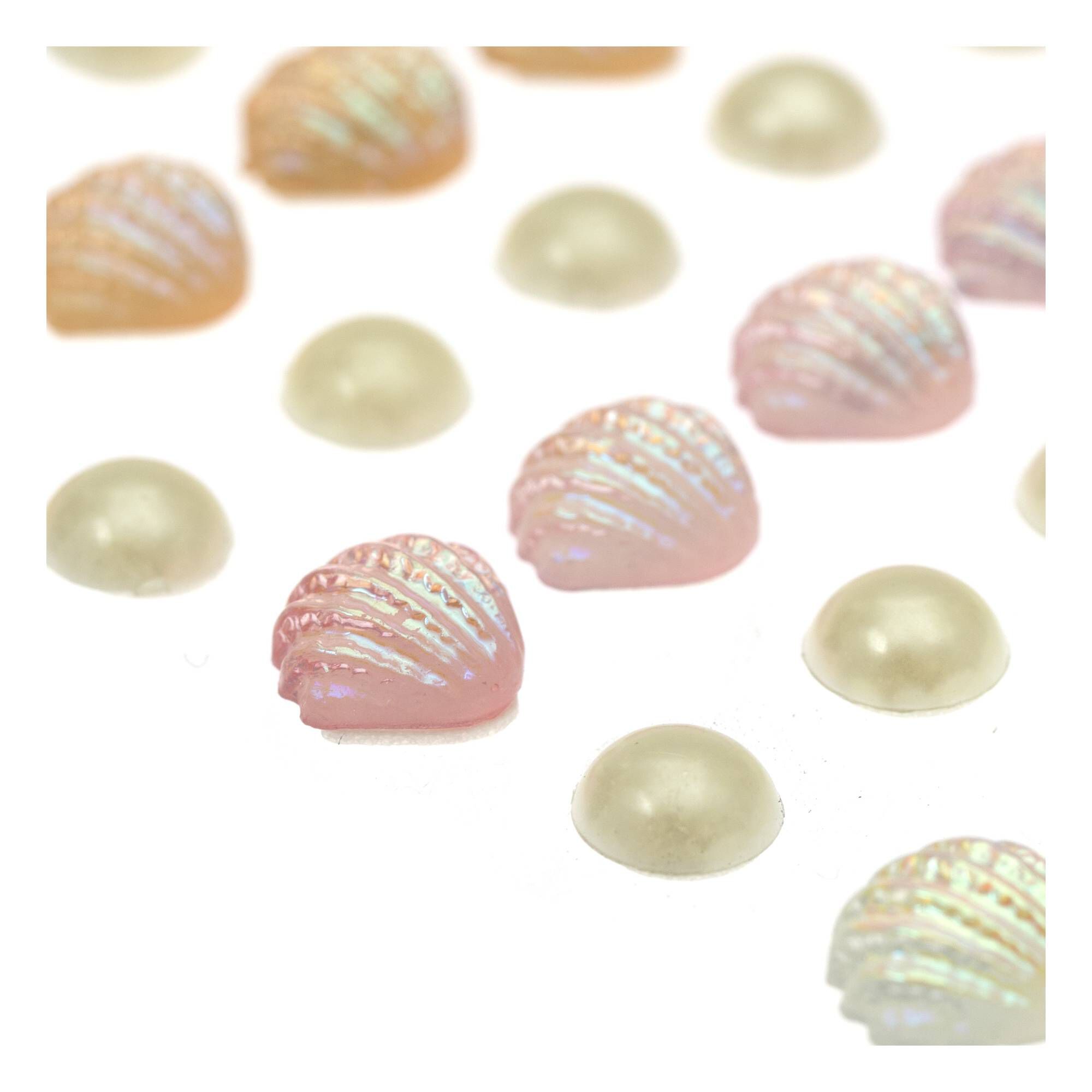 Hobby Shells Adhesive Shells and Pearls 42 Pack | Hobbycraft