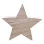 White Washed Wooden Star 15cm x 15cm x 3cm image number 1