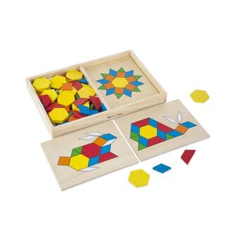 Melissa & Doug Pattern Blocks and Boards image number 4