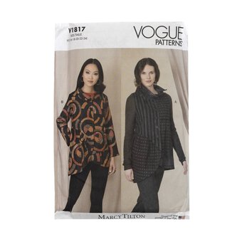 Vogue Women's Shirts Sewing Pattern V1817 (F5 16-24)